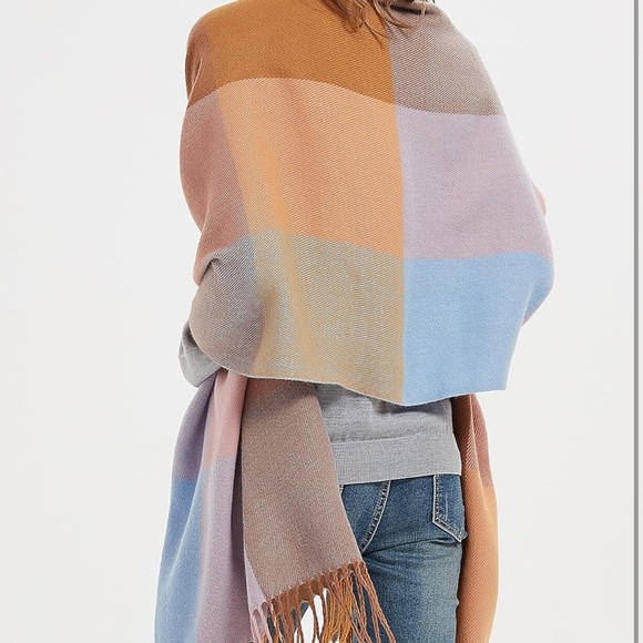 Colorful Patchwork Scarf/wrap - Picture 6 of 7